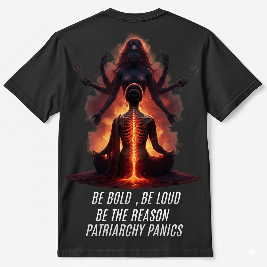 "Uncontrollable" Dark Desi Oversized Tee