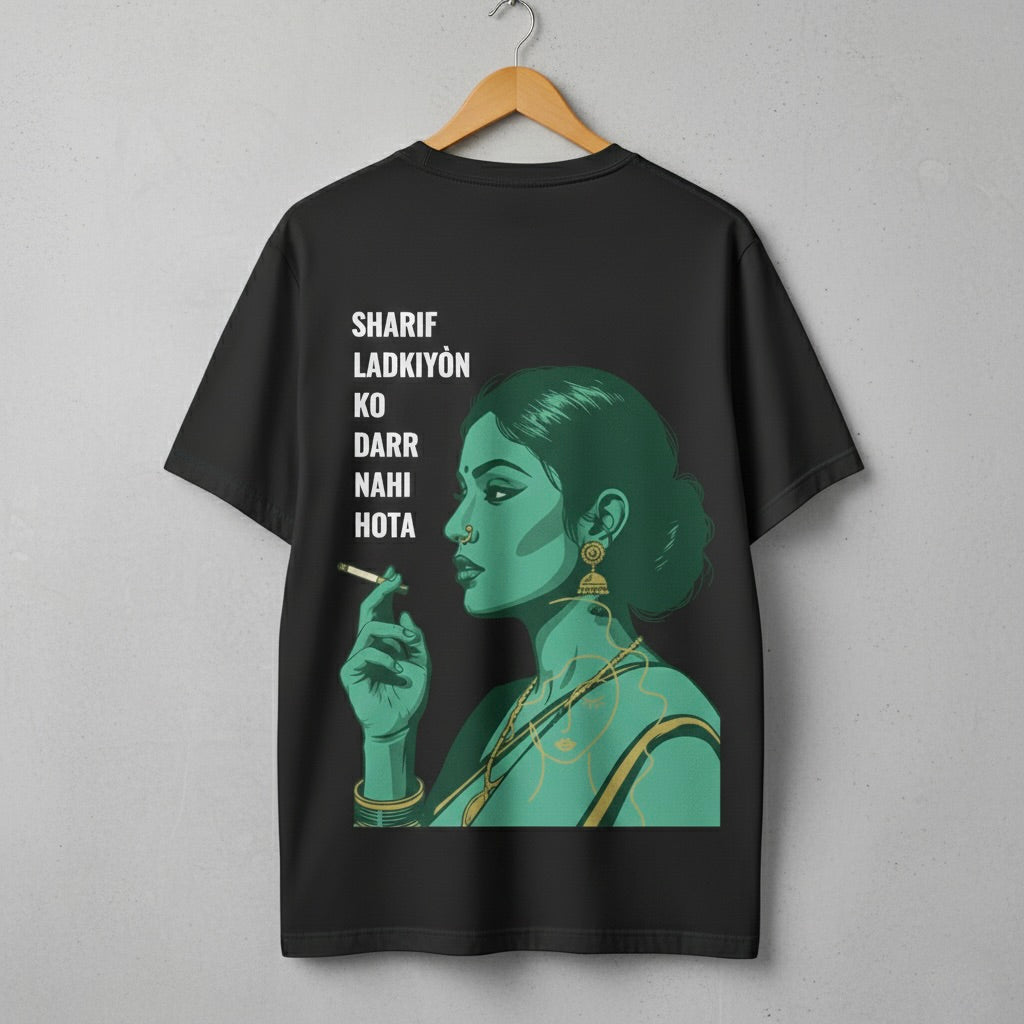 "Sharif Ladki" Bold Teal Graphic Tee