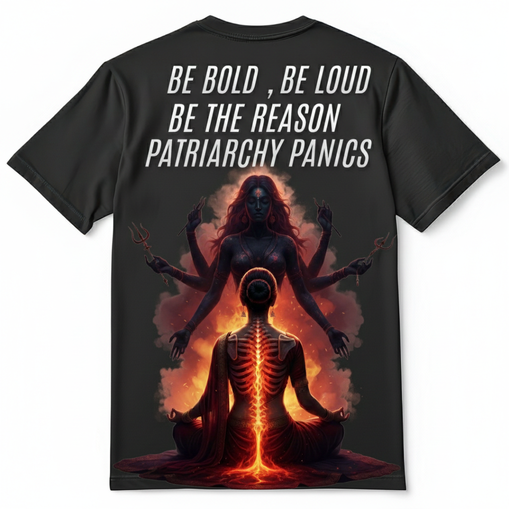 "Uncontrollable" Dark Desi Oversized Tee