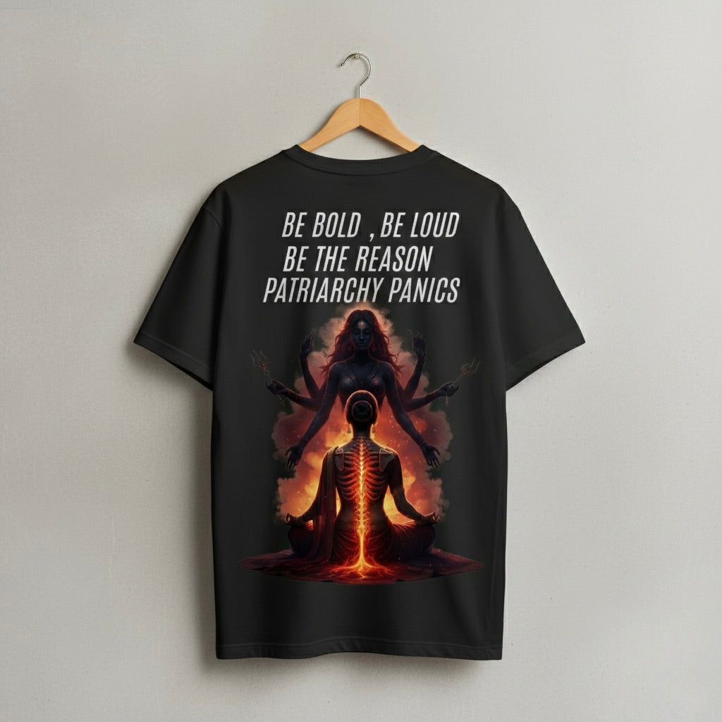 "Uncontrollable" Dark Desi Oversized Tee