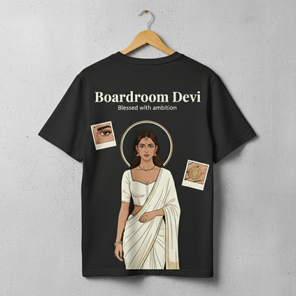 "Boardroom Devi" Oversized Graphic Tee
