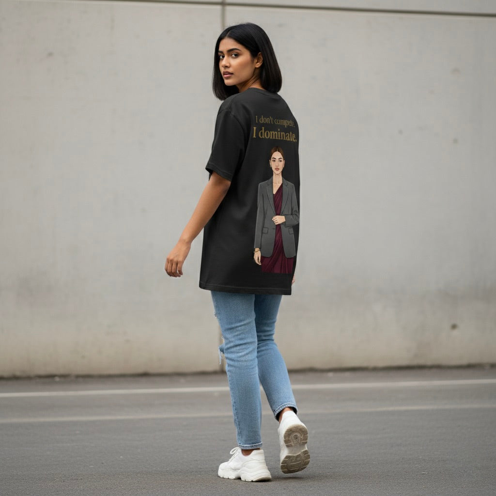 Rebel Royal" Oversized Graphic Tee
