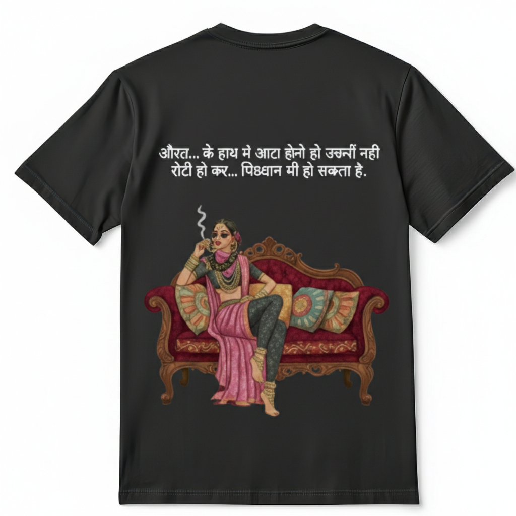 "The Empress" Pink & Green Oversized Tee
