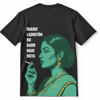 "Sharif Ladki" Bold Teal Graphic Tee