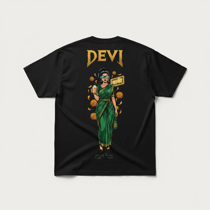 "DEVI" Neon Desi Oversized Tee
