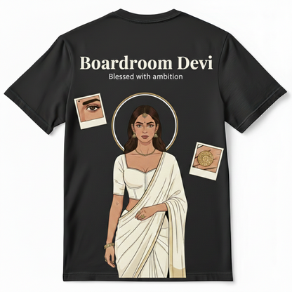 "Boardroom Devi" Oversized Graphic Tee