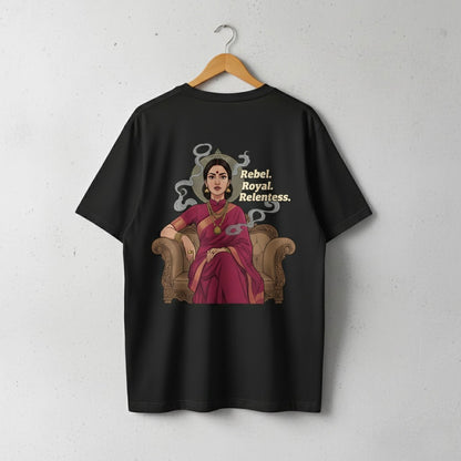 "Rebel Royal" Indian Queen Oversized Tee