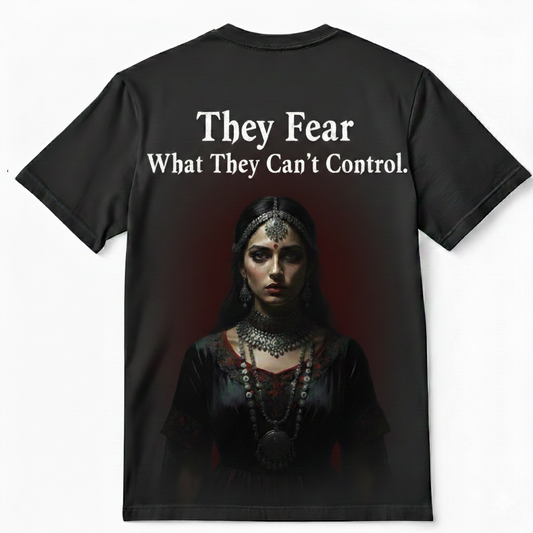 Desi Gothic: "Uncontrollable" Oversized Tee