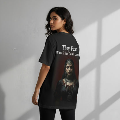 Desi Gothic: "Uncontrollable" Oversized Tee