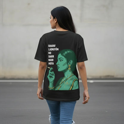 "Sharif Ladki" Bold Teal Graphic Tee