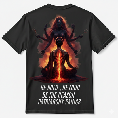 "Uncontrollable" Dark Desi Oversized Tee