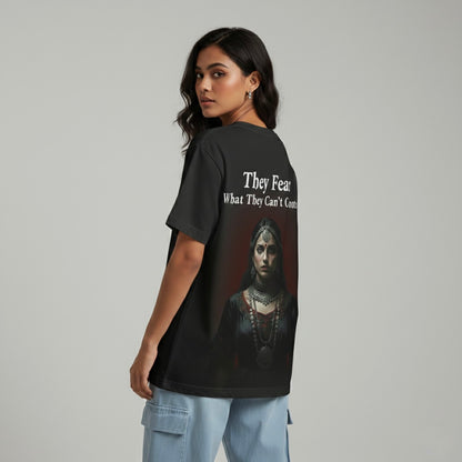 Desi Gothic: "Uncontrollable" Oversized Tee