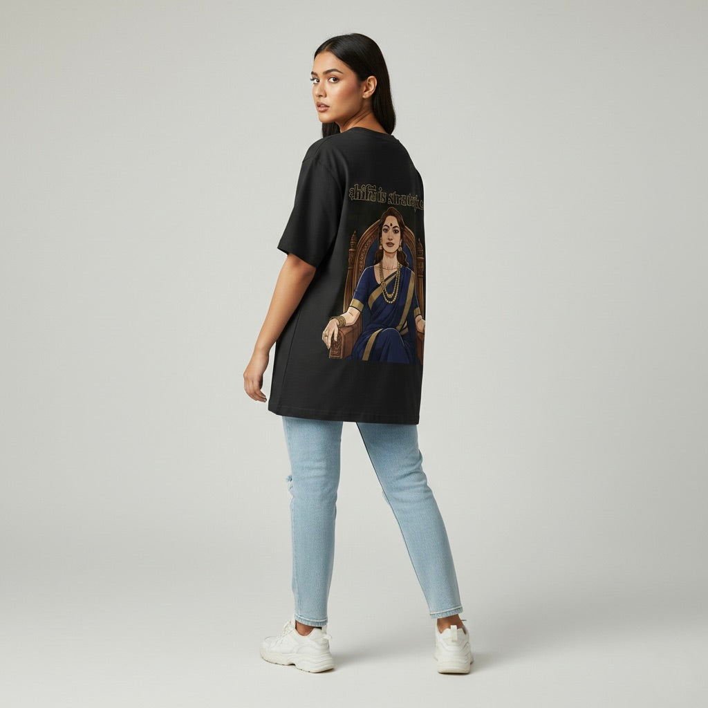 "Shakti is Strategic" Oversized Graphic Tee
